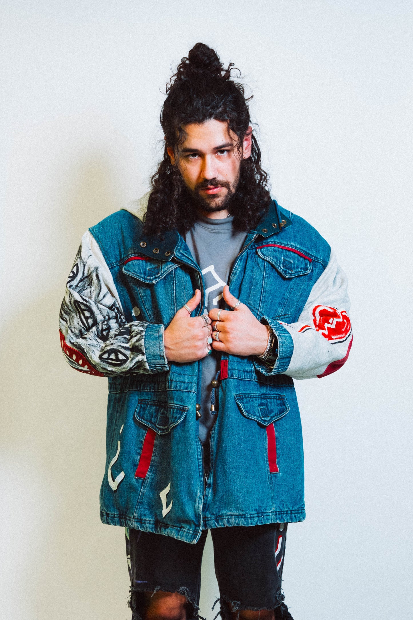 "OLD SKOOL" 1 of 1 Hand Painted Jacket