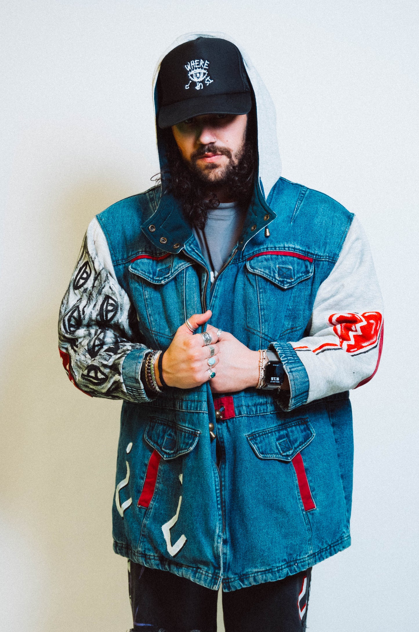 "OLD SKOOL" 1 of 1 Hand Painted Jacket