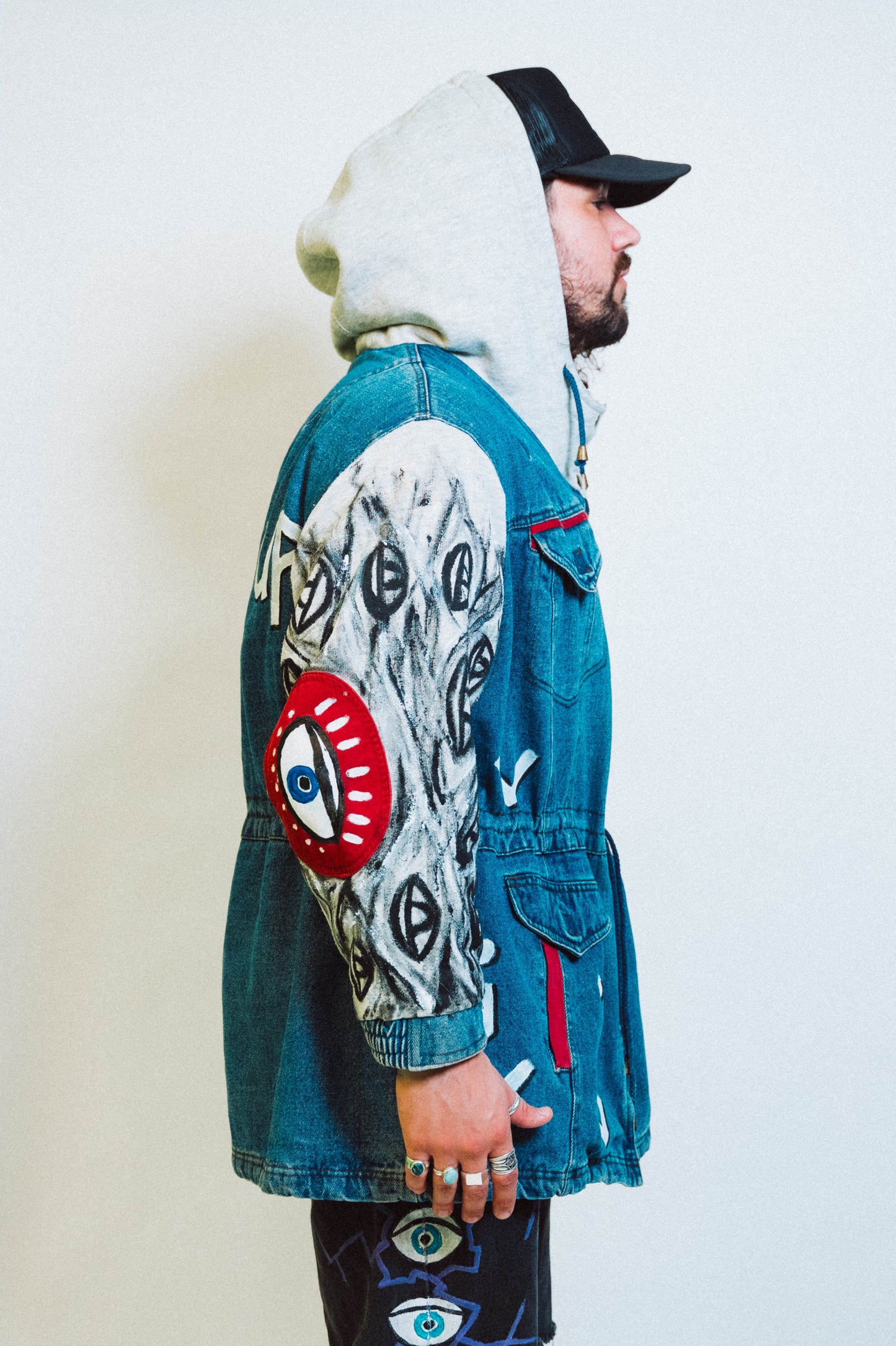 "OLD SKOOL" 1 of 1 Hand Painted Jacket