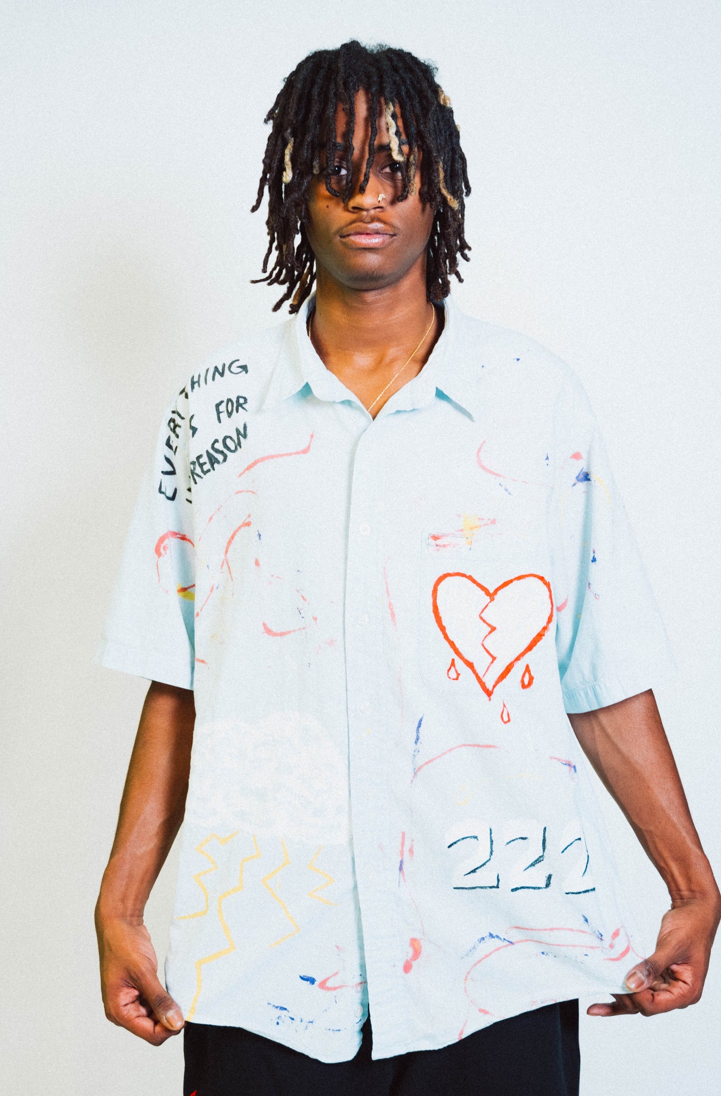 "222" 1 of 1 Hand Painted Shirt