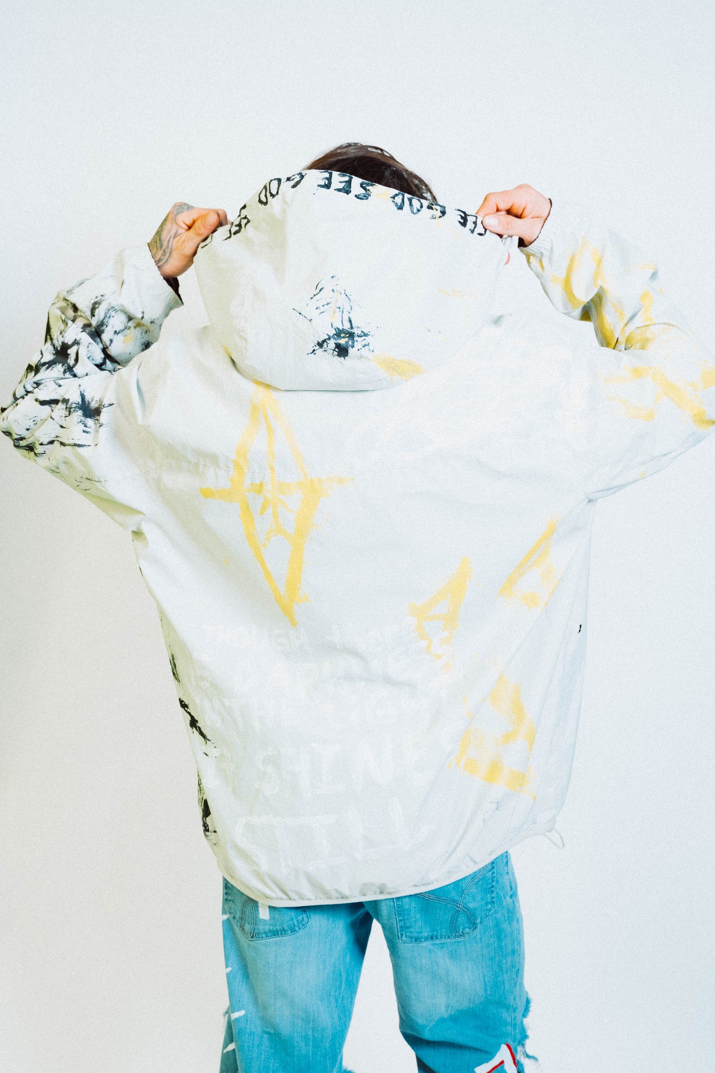 "EGO DEATH" 1 of 1 Hand Painted Windbreaker