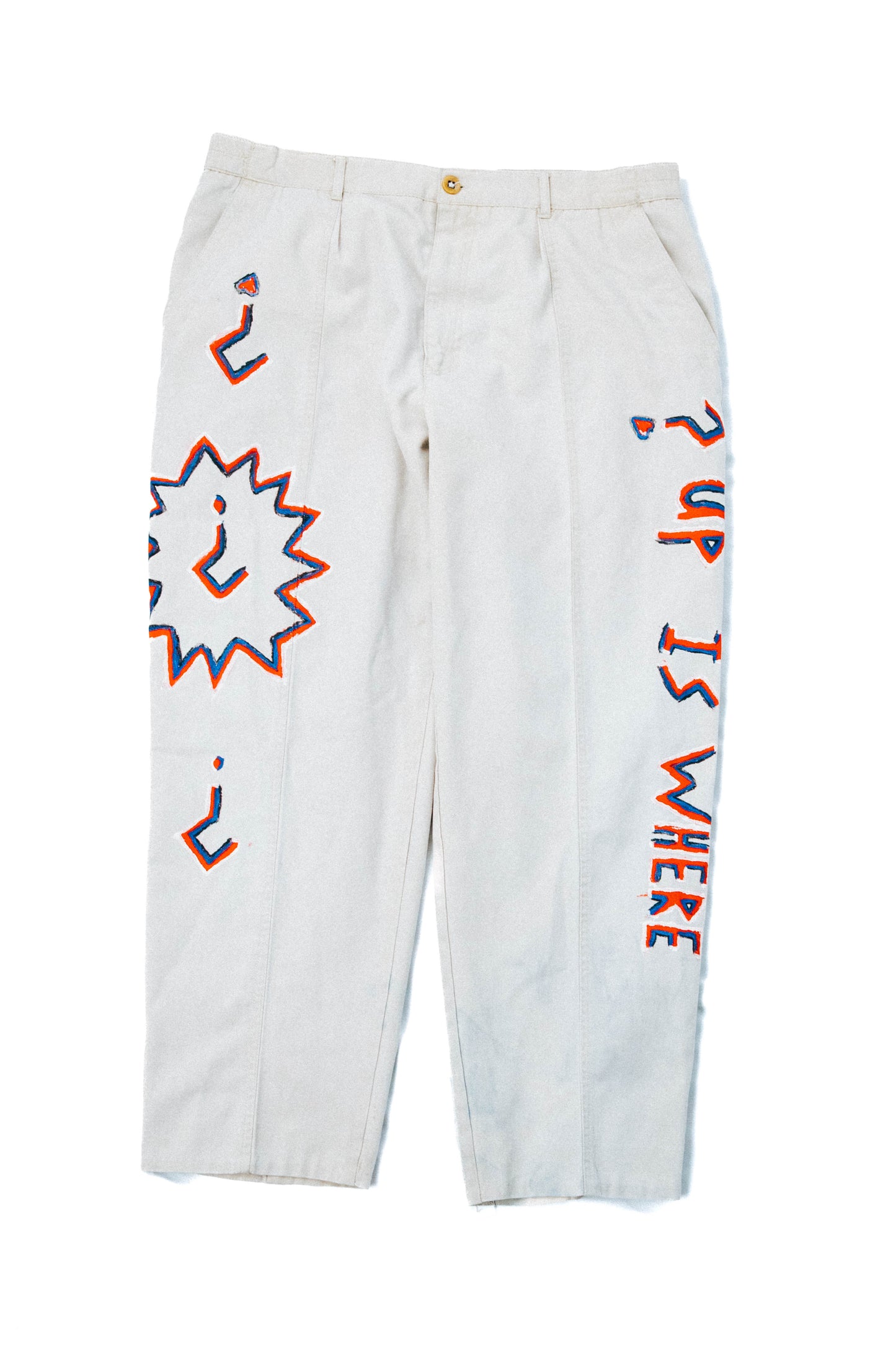 "COMIC BUSINESS" 1 of 1 Hand Painted Pants