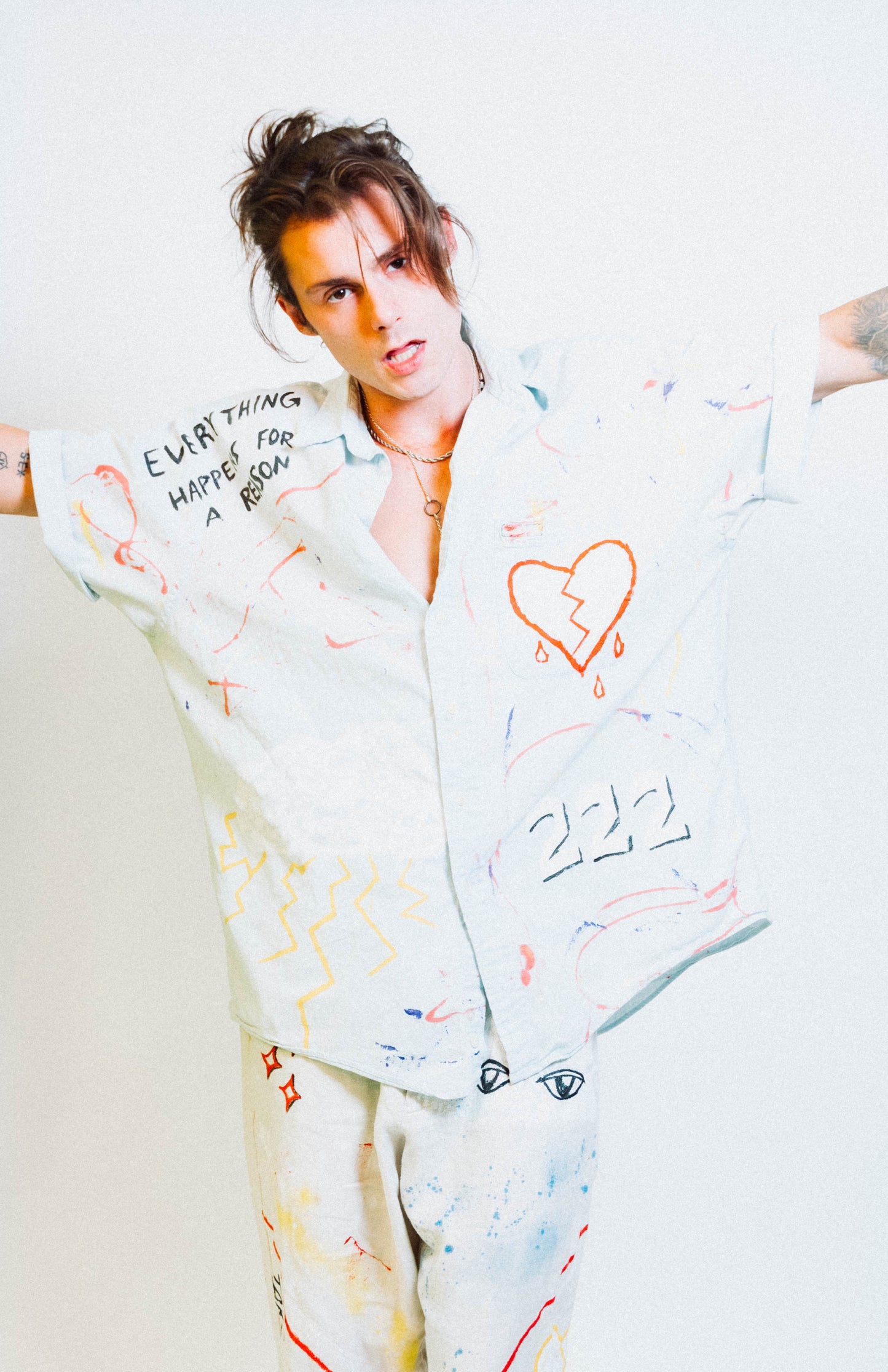 "222" 1 of 1 Hand Painted Shirt