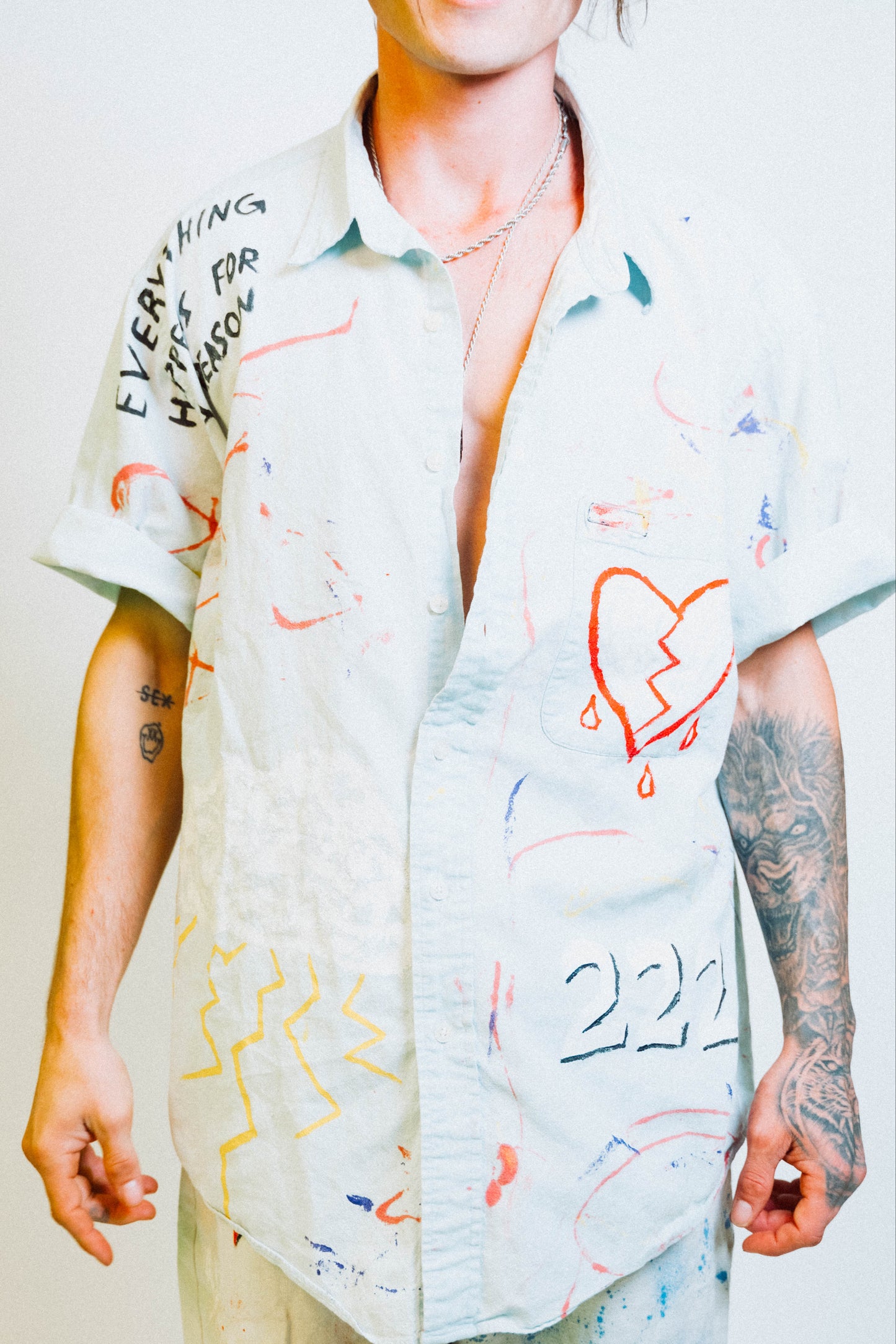 "222" 1 of 1 Hand Painted Shirt