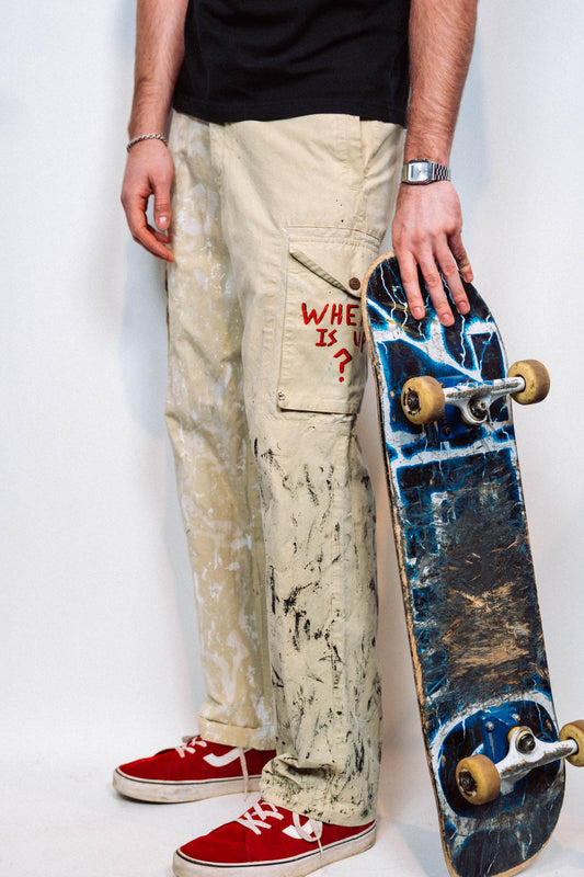 "SENTINAL" 1 of 1 Hand Painted Pants