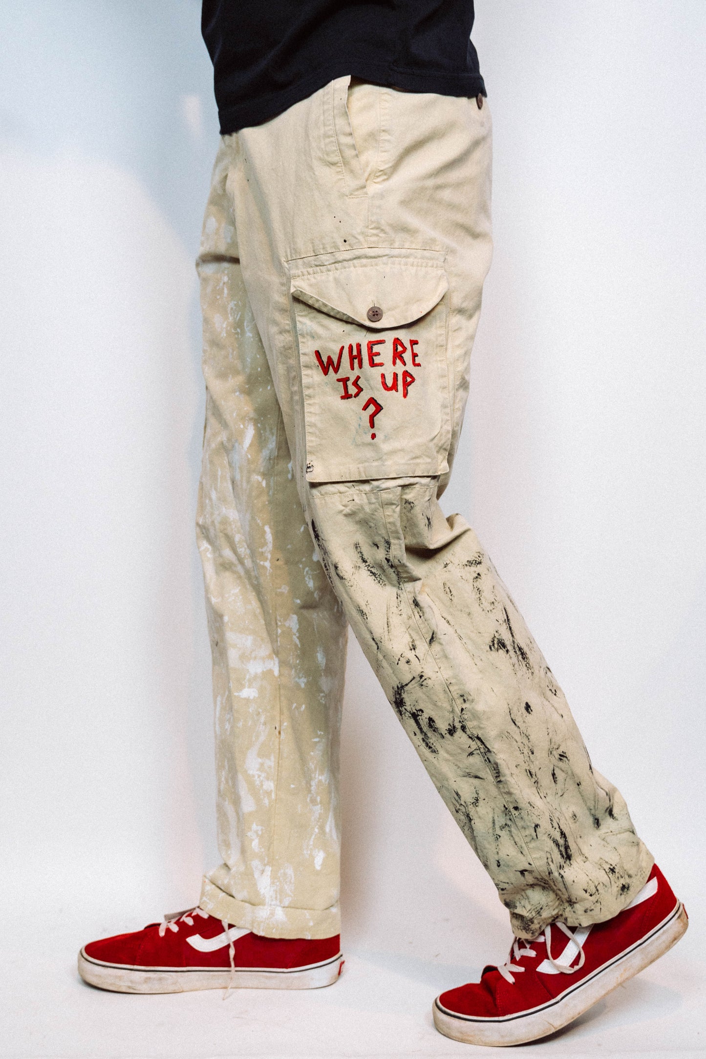 "SENTINAL" 1 of 1 Hand Painted Pants