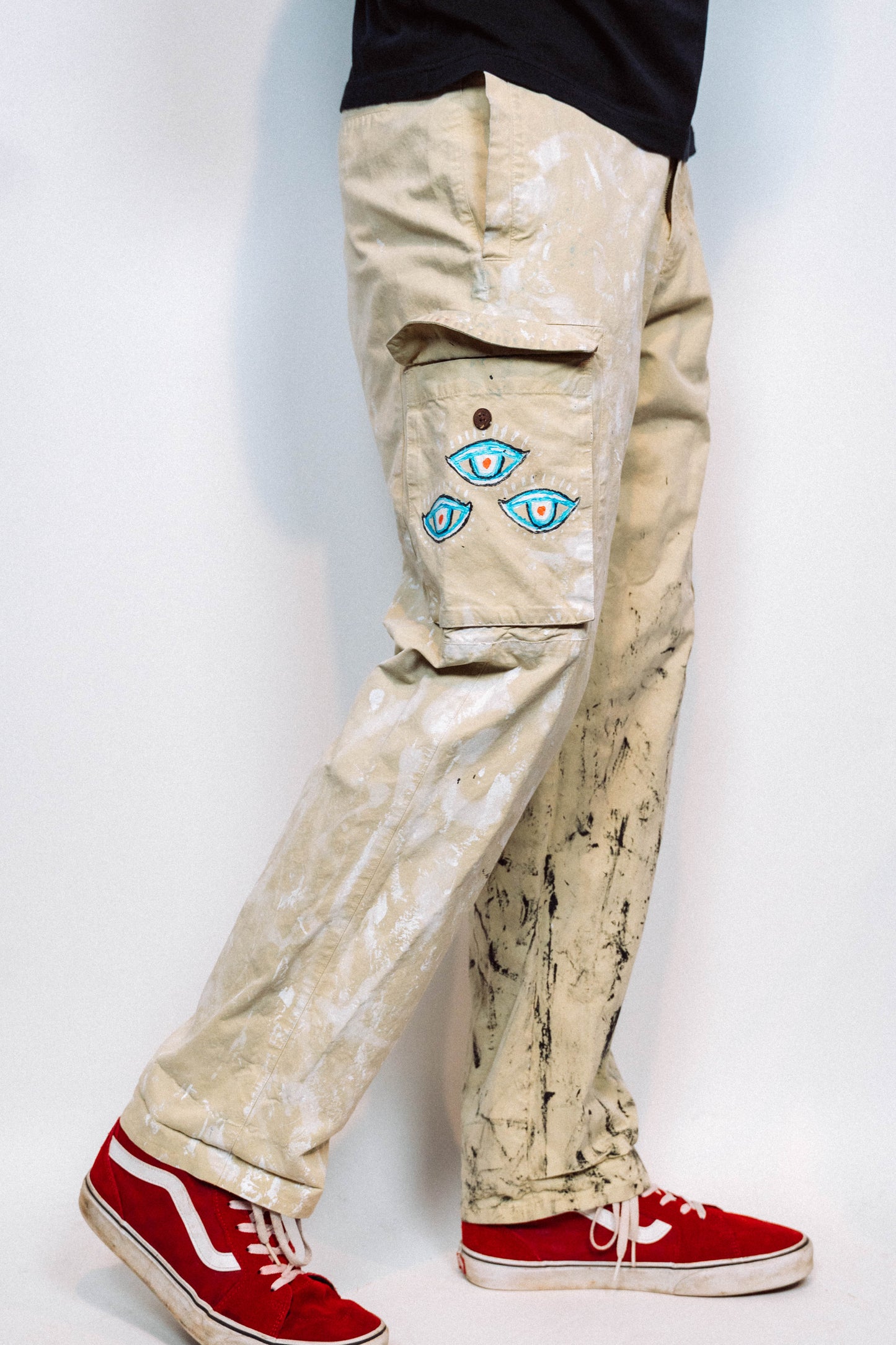 "SENTINAL" 1 of 1 Hand Painted Pants